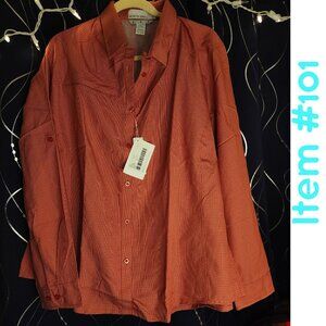 3XL North End Ladies' Excursion Performance Shirt RUST Brand New with Tags